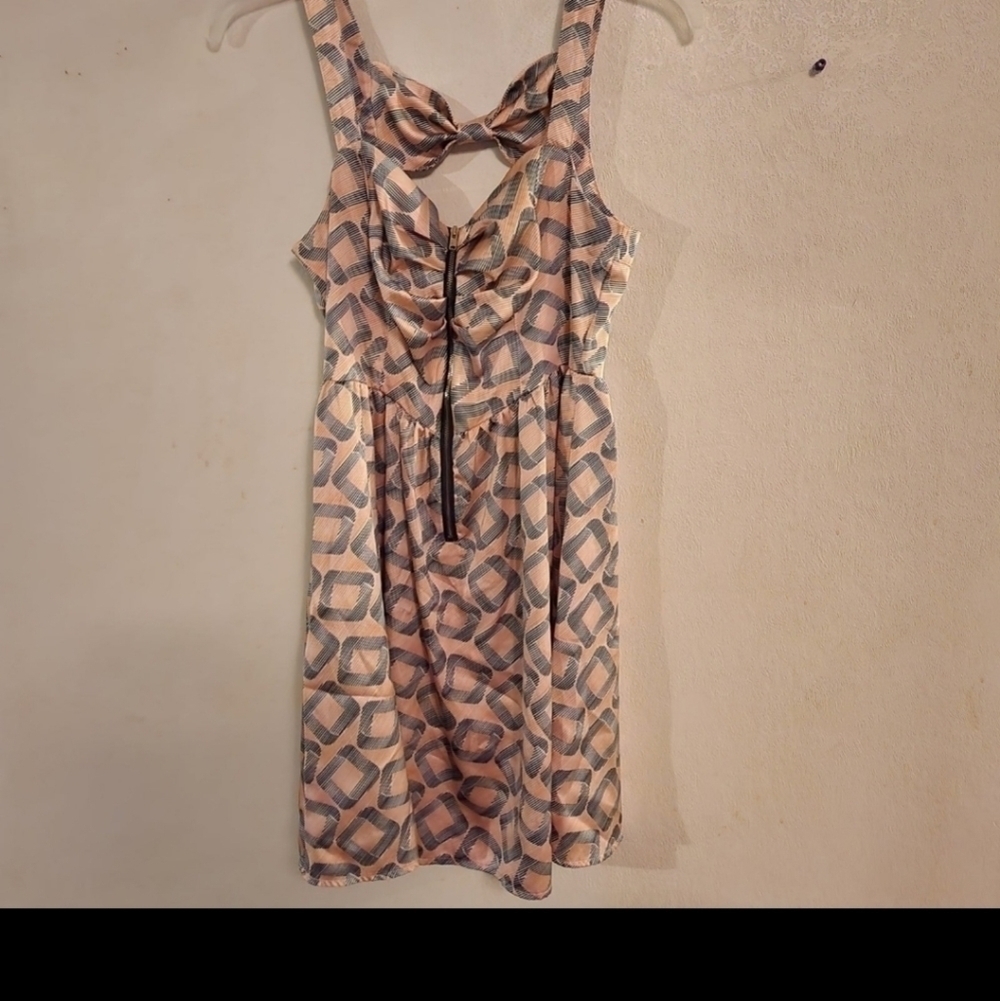 Marilyn Monroe Mini Dress Zip Front Sleeveless, Bow in Back Size XS